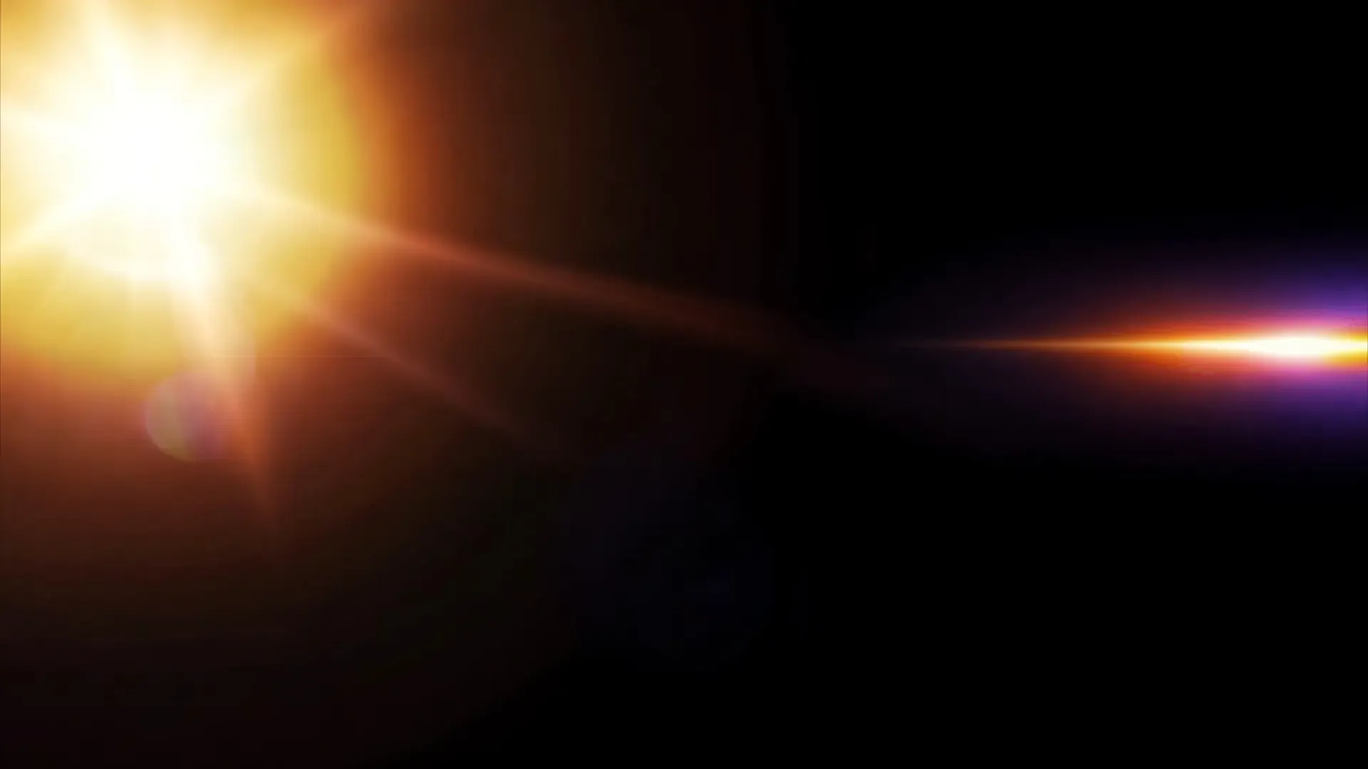 Vivid Sun Flare and Light Rays Overlay for Video Effects